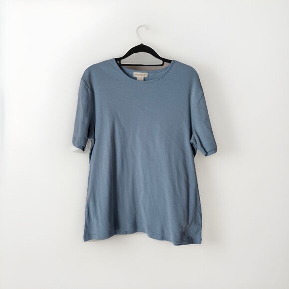 Bundle Of Three Womens Appleseed Tops Size Large/two Solid And 1 Patterned - Picture 9 of 15